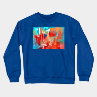 Blue neon Crewneck Sweatshirt